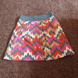 NWOT Annabella multicolor lined midi skirt